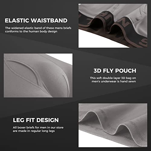 Natural Feelings Boxer Briefs Mens Underwear Men Pack Of 6 Soft Cotton Open Fly Underwear #TOP4