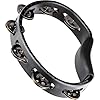 Meinl Percussion Headliner Hand Tambourine - 1-Row Tambourine - With Curved Handle - ABS Plastic / Steel, Black / Silver (HTBK) #1