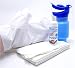 Produktbild Mobiltoilette Uriwell mit 12 Stück Einweg Waschhandschuhe und 50ml Desinfektionsschaum