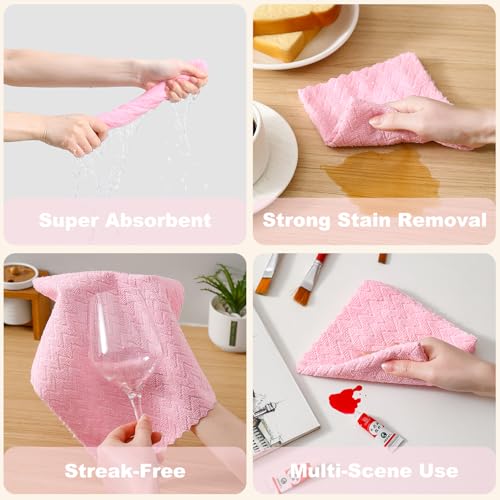 Image of 80 Pack Microfiber Cleaning Cloth Roll Reusable Paper Towels 12 inchx12 inch Tear Away Cloth,Absorbent Dish Rags for House Kitchen,Wash Cloths,Lint Free Rags for Window Cars Cleaning Supplies