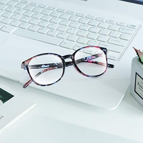 Image of VisionGlobal Blue Light Blocking Glasses, Lightweight Oval Frame, Computer Glasses for Gaming, Office, TV