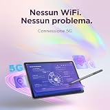 Lenovo Idea Tab Tablet 11" 2.5K (2560x1600) 90Hz IPS, 8GB RAM, 256GB, WiFi, Lenovo Tab Pen Inclusa, MediaTek Dimensity 6300, Android 15, Ideale per Studio, Appunti e Intrattenimento - 10
