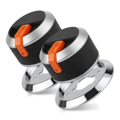 2 Pack Gas Griddle Knobs Replacement Knobs for Blackstone 1666 1517 1554 1825 1836 Grill Accessories for 17/22/28/36 Inch Griddles