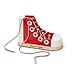 Melissa & Doug Deluxe Wood Lacing Sneaker - Learn to Tie a Shoe Educational Toy