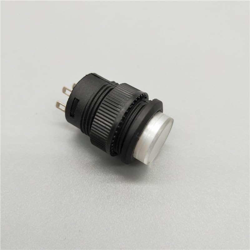 5Pcs 16mm R16-503BD WHITE LED Light Push Button Switch Self-reset
