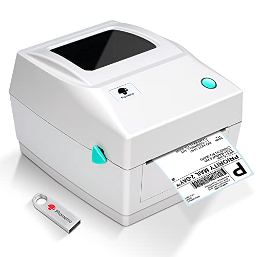 Thermal Printer for Shipping Labels, Phomemo Thermal Label Printer 4x6 - Thermal Printer Compatible with Amazon Ebay Paypal Etsy Shopify USPS FedEx DHL, Compatible with Windows & Mac, Model PM-201