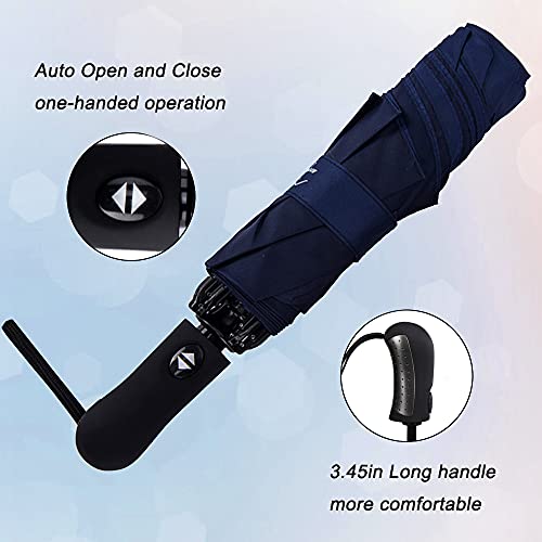 Nooformer Travel Inverted Automatic Umbrella – Reverse Windproof Golf Compact Lightweight Car Umbrellas For Men & Women #TOP3