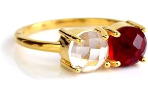 Exquisite Mother's Ring: Eternally Embracing Two Precious Birthstones