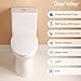 DeerValley Symmetry One Piece Toilet, Dual Flush 1.1/1.6 GPF Elongated Standard Toilet for Bathroom, Toilets with Comfortable Seat Height (Seat Included) (White)