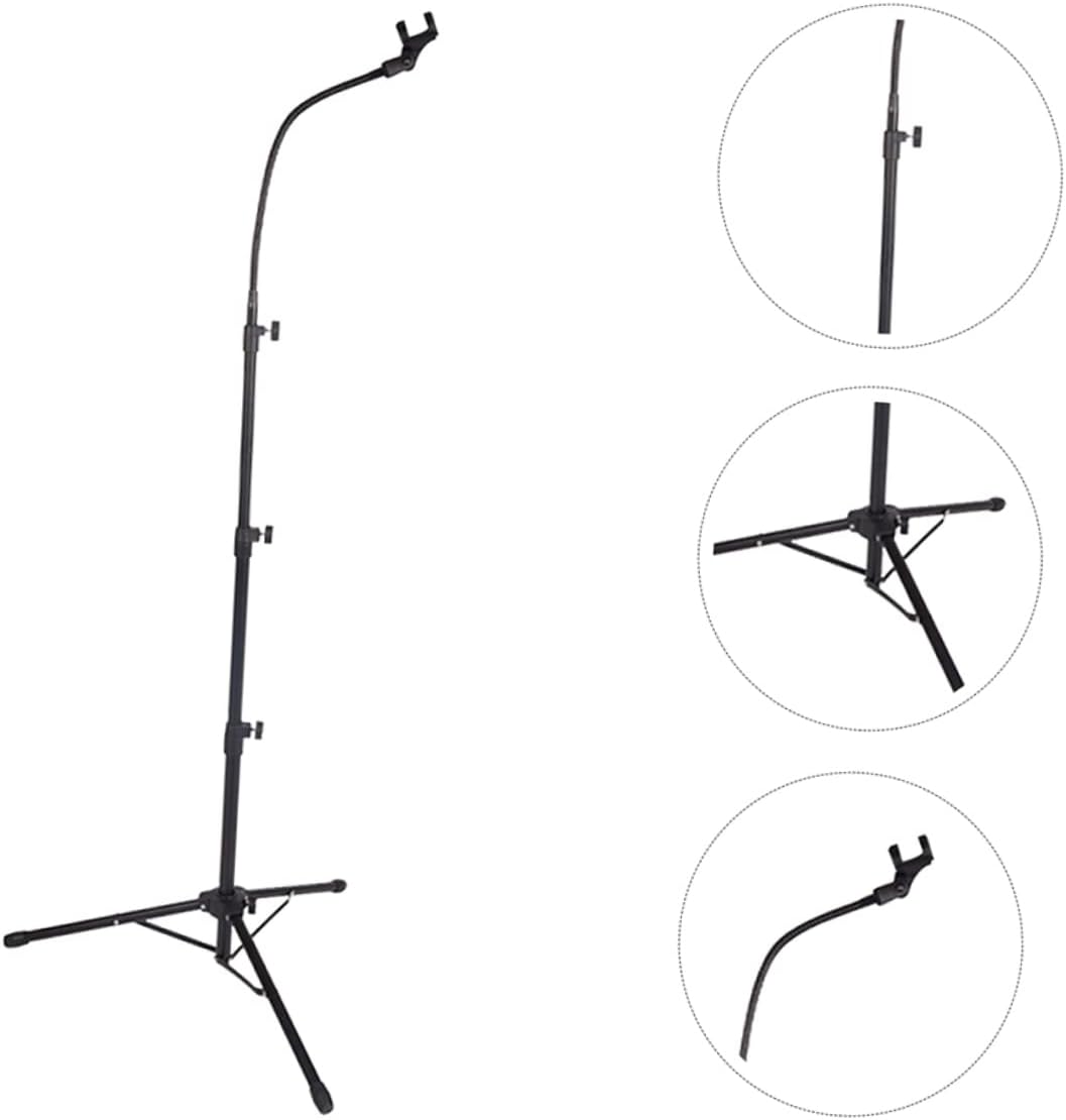 Professional Adjustable Tripod Microphone Stand Sturdy Base for Stage Use Floor Mic Bracket for Recording and Live Streaming