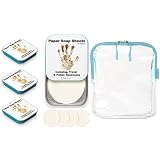 BORSALI Paper Soap 4 Cases with 50 Sheets Each & 4 50 Sheet RefillsTo Go + Light Blue TSA Approved C