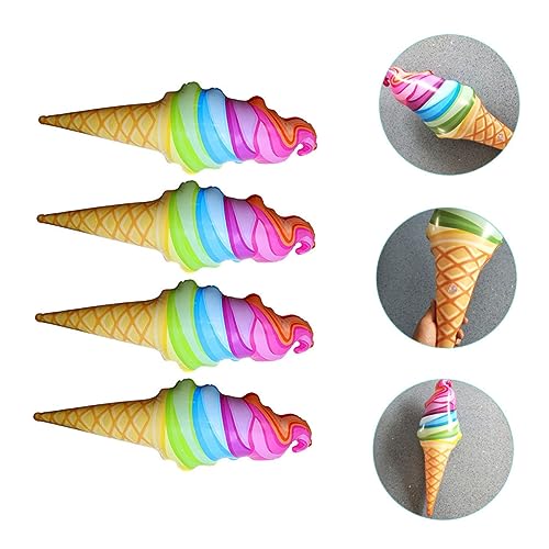 ORFOFE Casquinha De Sorvete De Brinquedo 2 Pçs Flutuadores De Piscina Flutuadores De Sorvete De Pisc