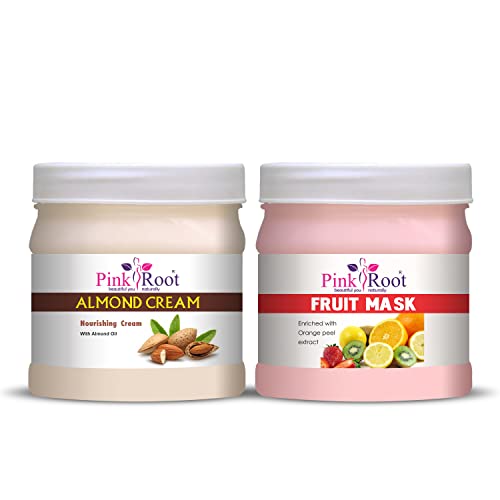 Image of Pink Root Almond Cream 500gm with Fruit Mask 500gm