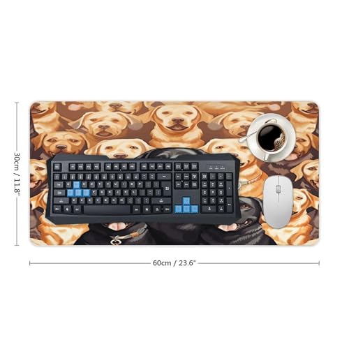 Labrador Retriever Dogs Desk Pad Large Office Desk Mat miniatura 2