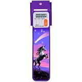 Mark-My-Time Digital Bookmark + LED Light (Unicorn)