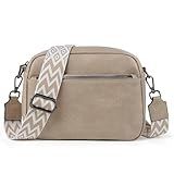 【Stylisches Design】: Diese moderne taschen mit breitem schultergurt sieht schick und stilvoll aus. Sie verfügt nicht nur über einen bequemen breiten Schulterriemen, der Ihre Schultern entlastet, sondern ist auch der perfekte Blickfang für Damen beim Einkaufen, Arbeiten oder Ausgehen.