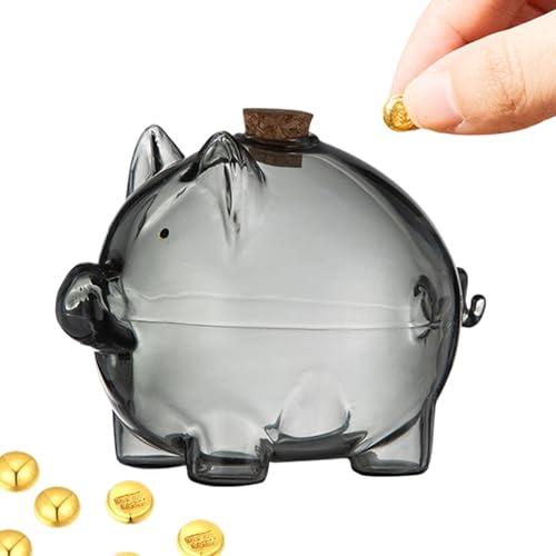 Barattolo di salvadanaio a forma di maiale, salvadanaio dorato per tavolo da toeletta, libreria, contenitore commemorativo per monete