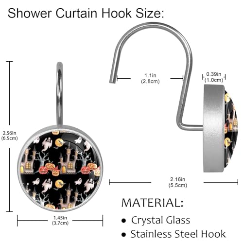 Rideau de douche Halloween pour une ambiance de château hanté - 5