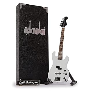 AXMAN Réplique miniature de guitare Duff Mckagan (Guns and Rose) - Les Beatles, Paul McCartney, John Lennon, RIngo Starr, George Harrison