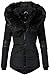 Produktbild Navahoo Damen Winter Jacke Steppjacke Nirvana (vegan hergestellt) Schwarz Gr. M