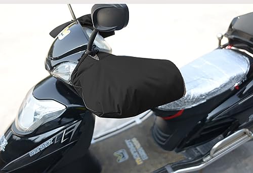 LONTG Lenkerhandschuhe Motorrad Roller Fahrrad Lenkerstulpen Plüschfutter Lenkermuffen Wasserdicht Handwärmer Winddicht Lenker Handschuhe Motorradlenker Handschuhe Winter Warme Griffmuffen Stulpen