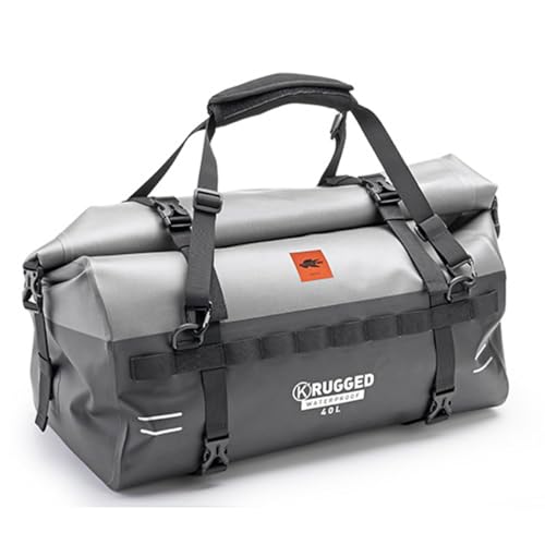 Materiale poliestere BRIXIAMOTO KAPPA AV04 Borsa Rullo Rugged Range 40L in Poliestere Compatibile con Aprilia per Piaggio per Kymco per Gilera per Yamaha