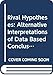Rival Hypotheses: Alternative Interpretations of Data Based Conclusions