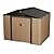 Outdoor Storage Shed, 8 x 6 FT Metal Storage Shed, Metal Garden Tool Shed with Roof, Door & Lock, Waterproof and Anti-UV, for Patio Garden Yard, Brown