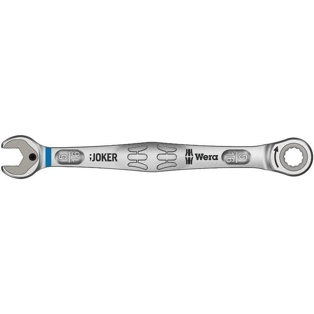 Wera Joker Series Combination Ratchet Spanner, 5/16in, Imperial, Double Ended, 144 mm Overall