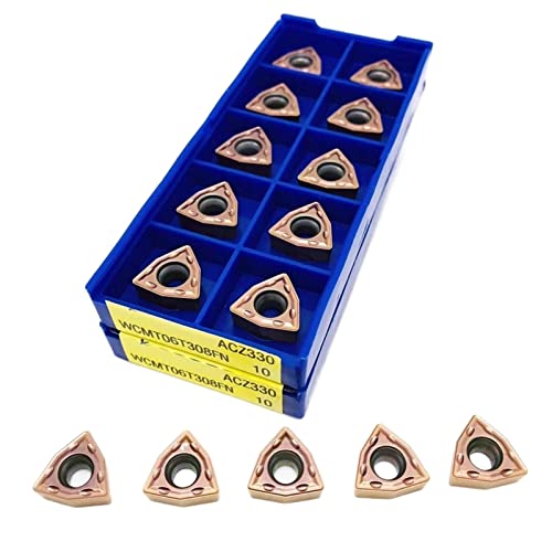 10 Piezas Insertos WCMT06T308 para Torno CNC miniatura 1