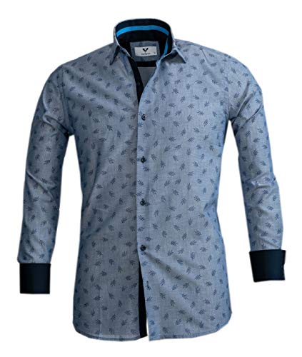 CELINO Mens Dress Shirts - Slim Fit Dress Shirts for Men - Long Sleeve Shirt Dress