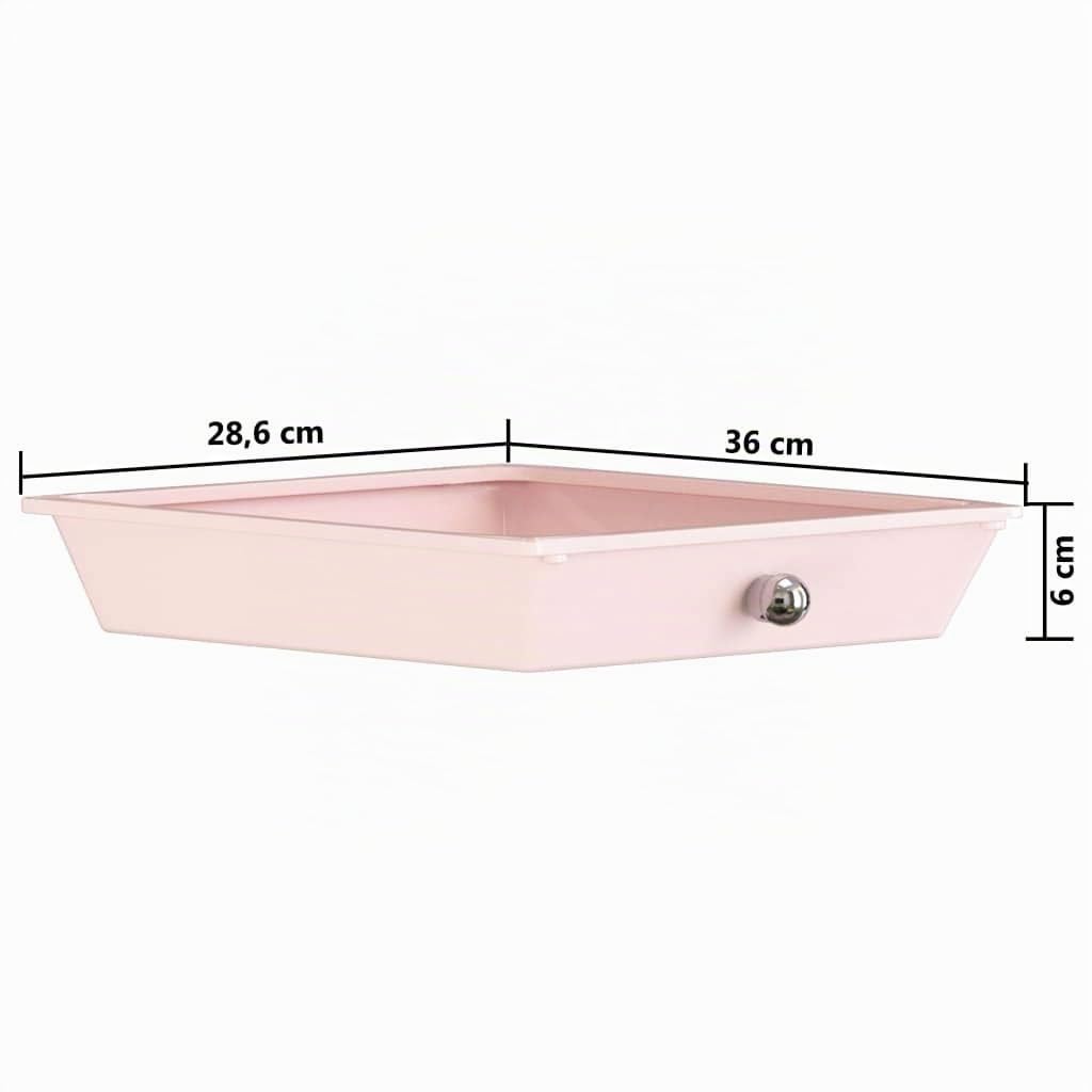 vidaXL Chariot de Rangement Mobile à 10 Tiroirs Chariot à Cosmétiques Panier de Bureau Salon de Beauté Coiffeur Maison Ombre Rose Plastique