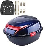 topcase für roller kymco ・[GROßER STAURAUM]: Der Innenraum des Motorrad-/Helm-Topcases, in dem Gegenstände schnell aufbewahrt oder mitgenommen werden können, um Ihre Reiseanforderungen zu erfüllen, bietet ausreichend Platz für Ihren Helm und andere Gegenstände. Hat aber auch einen Reflektor auf der Rückseite, der nachts Ihre persönliche Sicherheit schützen und gleichzeitig Ihre Sachen sicher aufbewahren kann.