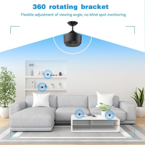 Image of WiFi Camera 360 Security Camera for Home Outdoor High HD Magnet Mini WiFi Magnetic Live Stream Light Vision IP Wireless 1080P Audio Video Hidden CCTV Maagna (1)