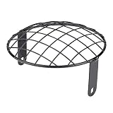 Motorcycle Headlight Grill, Motorcycle 7' Headlight Mesh Grill Side Mount Universal Cover Mask for Cafe Racer (Black)