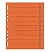 Produktbild SCHÄFER SHOP Trennblätter aus Karton mit Taben und Linienaufdruck, DIN A4, orange, 100 Stück