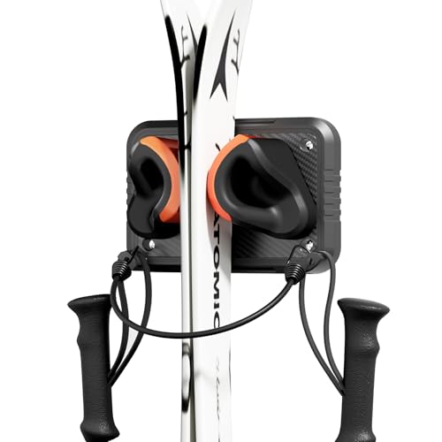 UPSPORT Ski Rack 1Pack, Ski/Snowboard Wall Mount, Skateboard Wall Mount, Fits...