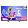 Hisense TV 43" QLED 4K 2025 43A72Q, Smart TV VIDAA U8, Dolby Vision, HDR 10+, Game Mode Plus, Dolby Atmos, Alexa Built-in, VIDAA Voice, Tuner DVB-T2/S2 HEVC 10, lativù 4K, 43''