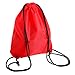 Bonaweite Drawstring Bag Light Riding Nylon Unisex Travel Sport Gym sack Backpack Red
