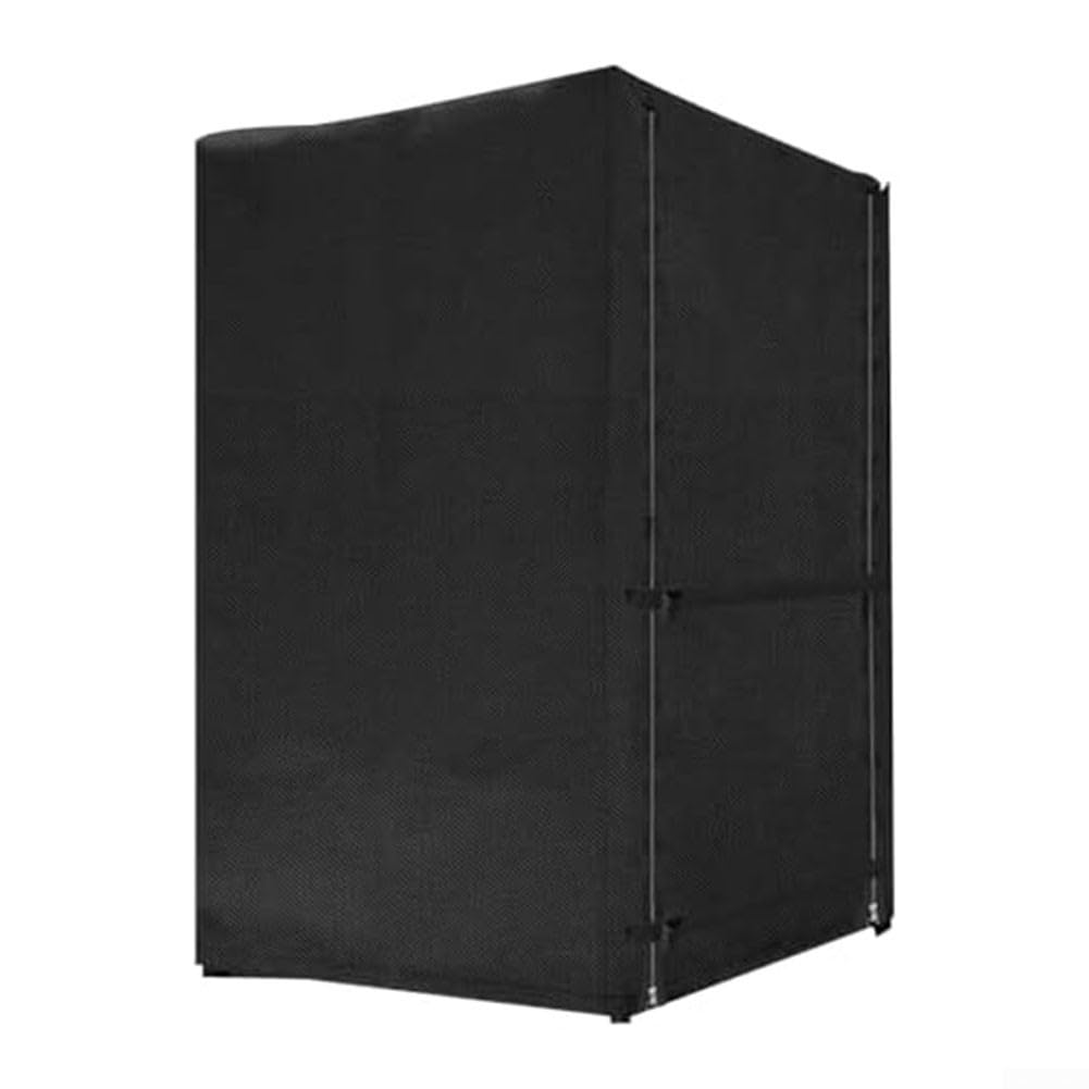 Cubierta impermeable para excavadora con correas ajustables, protector de polvo de tela Oxford negra resistente para mini excavadora, protector de maquinaria al aire libre a prueba de viento 110 l