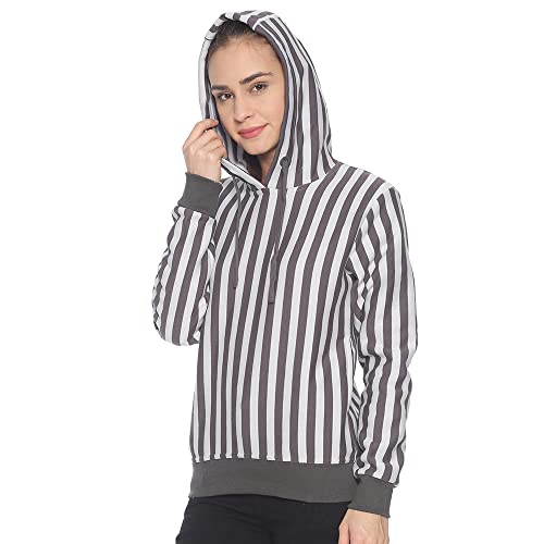 Image of Campus Sutra Women's Cotton High Neck Sweatshirt