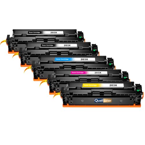 Pack toner CF542X jaune et noir 203X XL pour imprimer vos dossiers de réunion sans interruption
