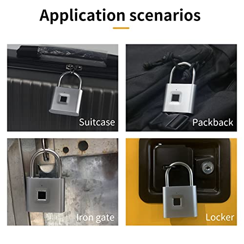 Qyksonic PL49 Biometric Ip66 Waterproof Padlock thumb #5