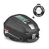 v-strom 650 koffersystem Lieferumfang: Givi Tankrucksack ST602, Givi Tanklock-System Tankring, Regenhaube, Schultergurt