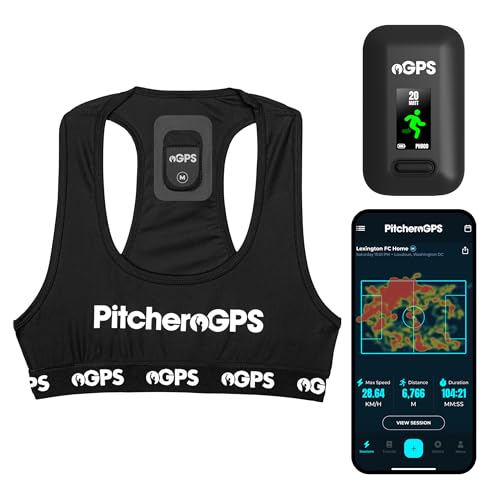 PitcheroGPS Fußball-Tracker & Weste – Erfasst 18 wichtige Leistungsmetriken – Beinhaltet EIN 60-Tage-Abonnement. Fußball-Trainingsausrüstung für Leistungs- und Fitness-Tracking (Jugend M)