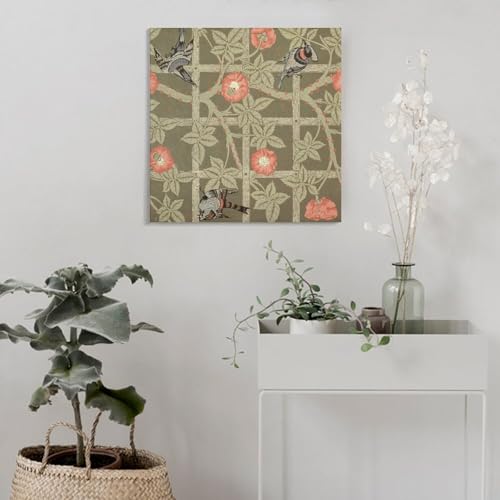 Affiche William Morris 2 impression sur toile haut de gamme 60x60 - 4