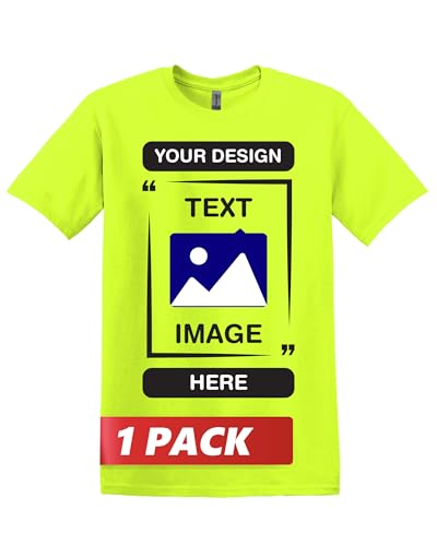 T-shirt personnalisé avec photo et texte vêtement unisexe col rond