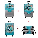 WUJIAONIAO Travel Luggage Cover Baggage Suitcase Cover Protector Skins 18-32 Inch (A15 Go Travel, S (for 18-20 inch luggage)) - Image 5