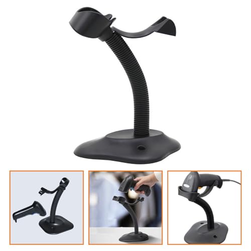 Soporte de escáner portátil ajustable negro Toddmomy de PP para lector de barras 7