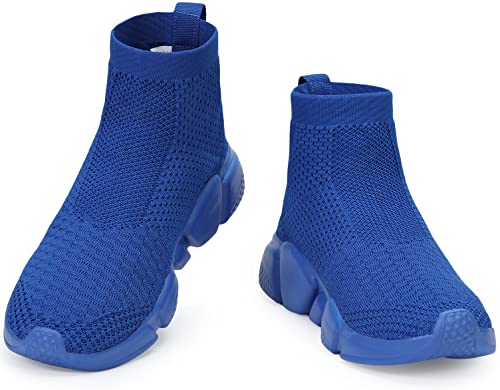 Image of Santiro Walking Shoes for Men Lightweight High Top Sneakers Breathable Knit Athletic Running Shoes Fashion Gym Sports Shoes